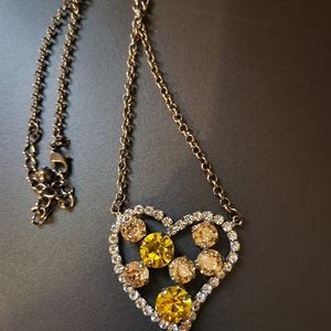 Crystal heart necklace